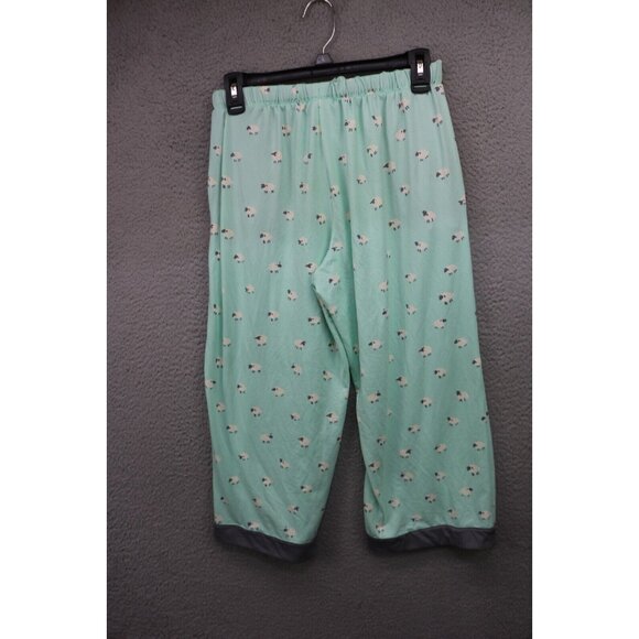 Munki Munki Pajama Set-Sheep-Drawstring-Pockets-Size Medium-Capri-Soft - Picture 15 of 16